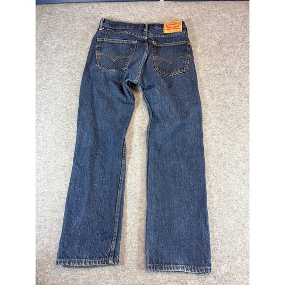 Vintage Y2K Levis 505 Red Tab Jeans Mens 32x30 Blue Straight Streetwear Casual - Picture 2 of 8